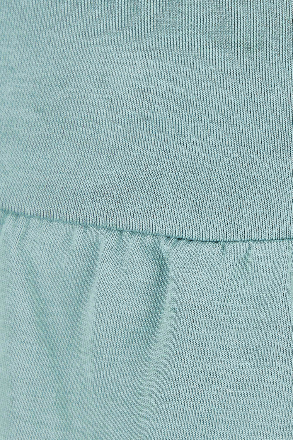 Product shot of the Cotton Jersey Pull On Jogger – Sage in colour Sage, showing detail