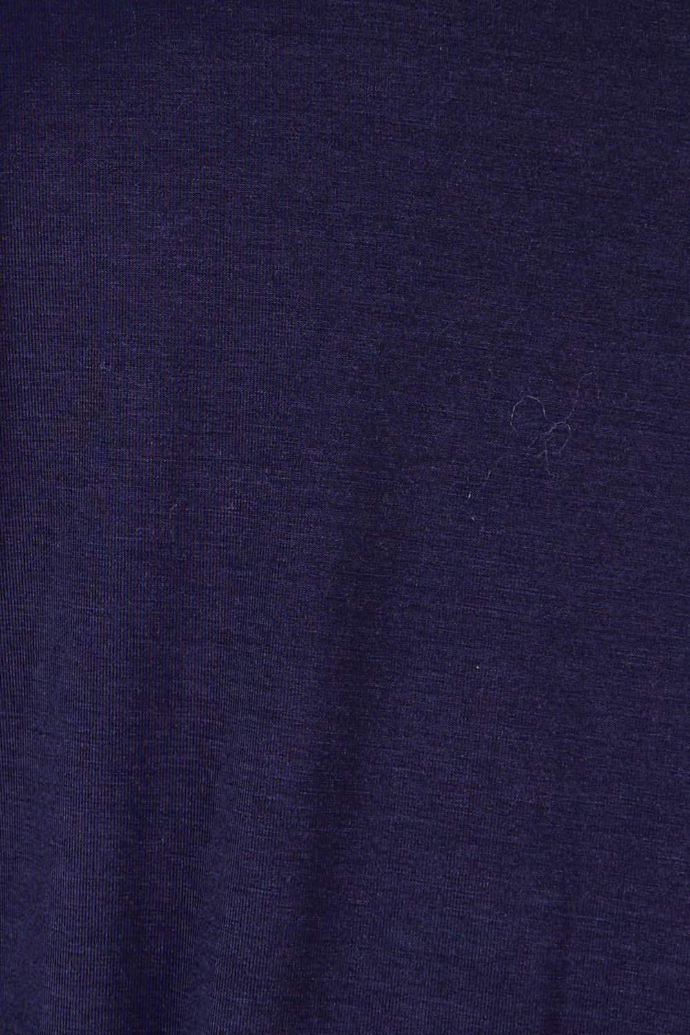 Product shot of the Classic Fit Long Sleeve Modal Tee in colour Midnight (Blue), detail