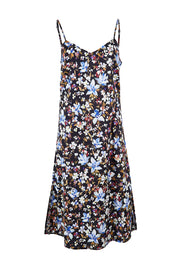 Product shot of the Winter Solstice Mercerised Cotton Slip in colour Solstice (Black), from the front