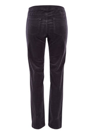 Product shot of the Pin Cord Slim Pant in colour Charcoal (Grey), from the back