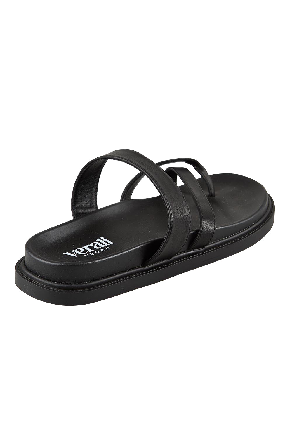 Product shot of the Binky Slide - Black in colour Black, from the back