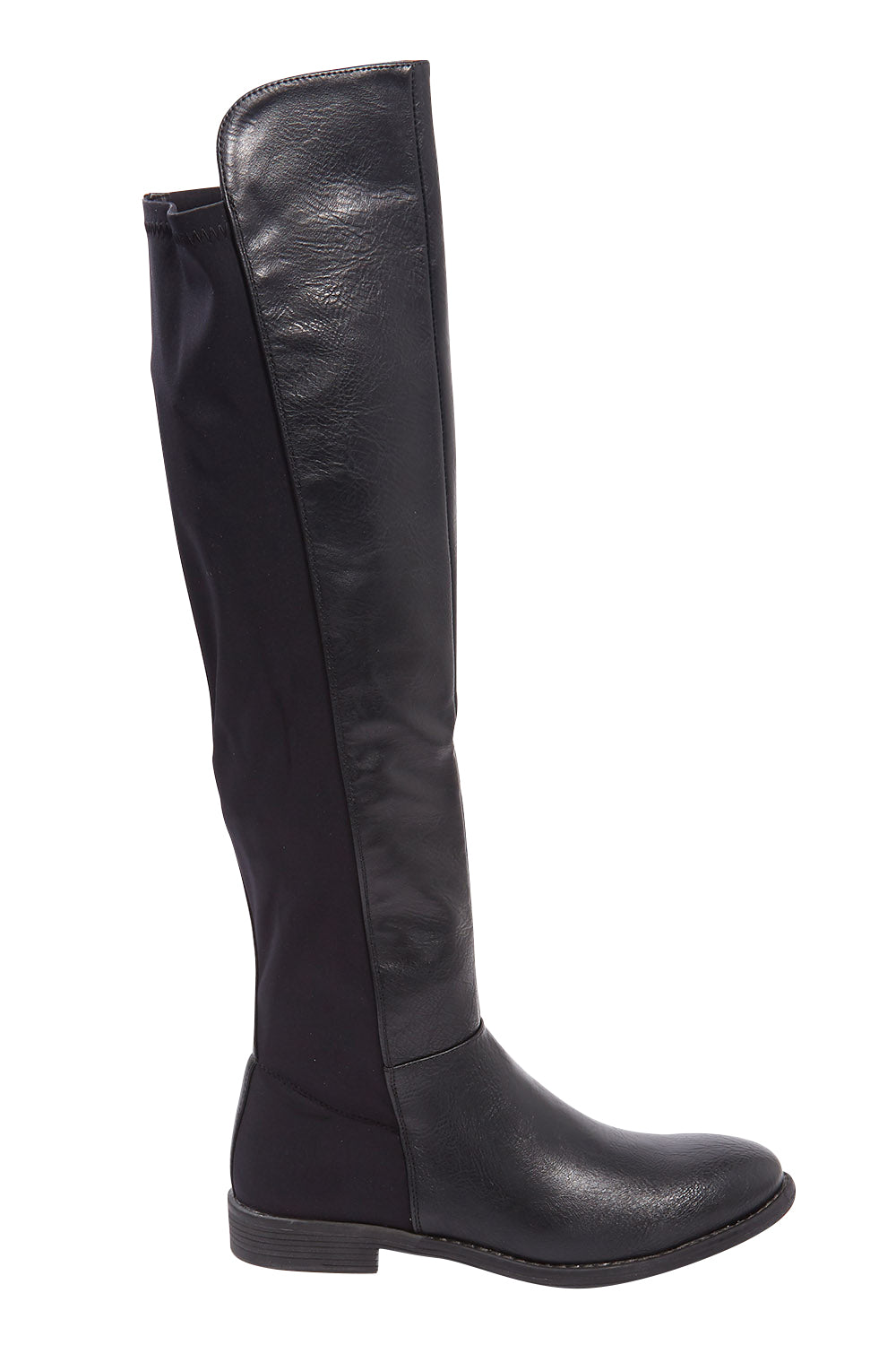 Product shot of the Elenor Boot in colour Black (Black), from the front