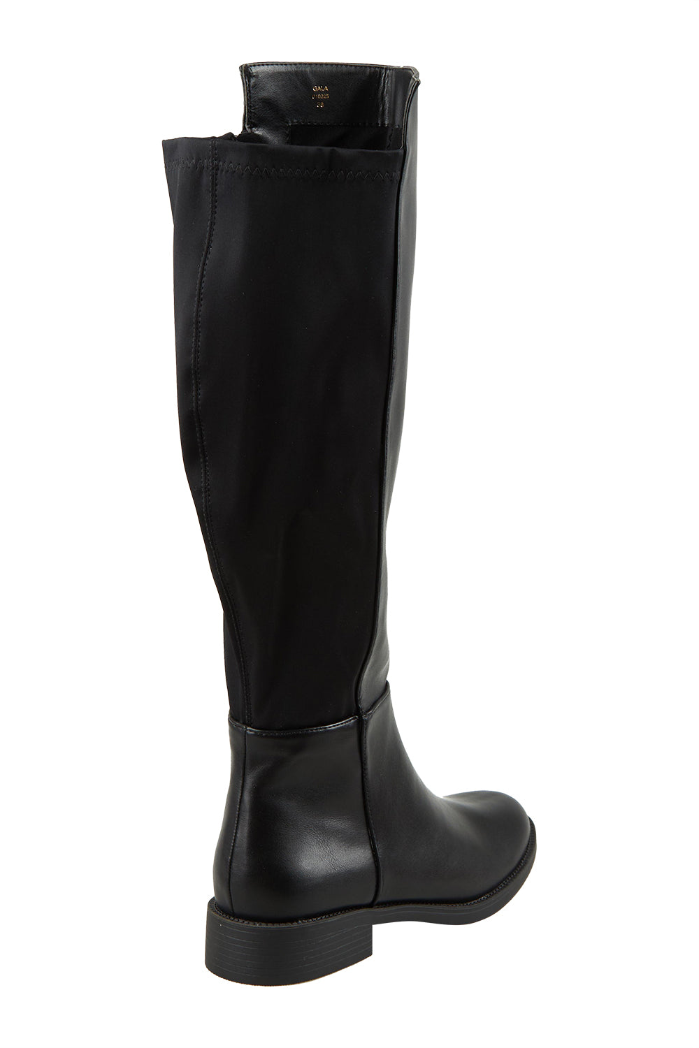 Product shot of the Gala Knee Boot in colour Black (Black), from the back
