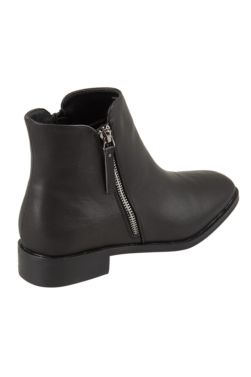 Hawk Double Zip Ankle Boot – Black