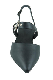 Product shot of the Idaho Ballet Flat in colour Black (Black), detail