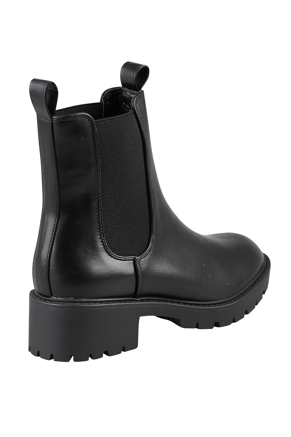 Product shot of the Jalapeno Ankle Boot in colour Black (Black), from the back