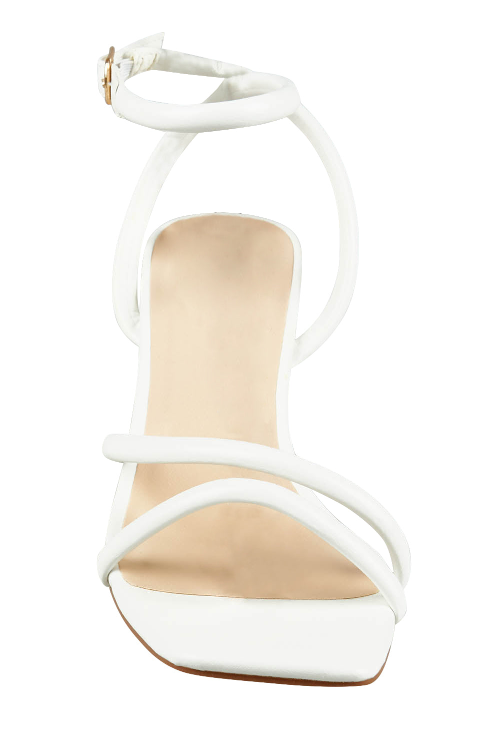 Product shot of the Nadia Heel in colour White (White), detail