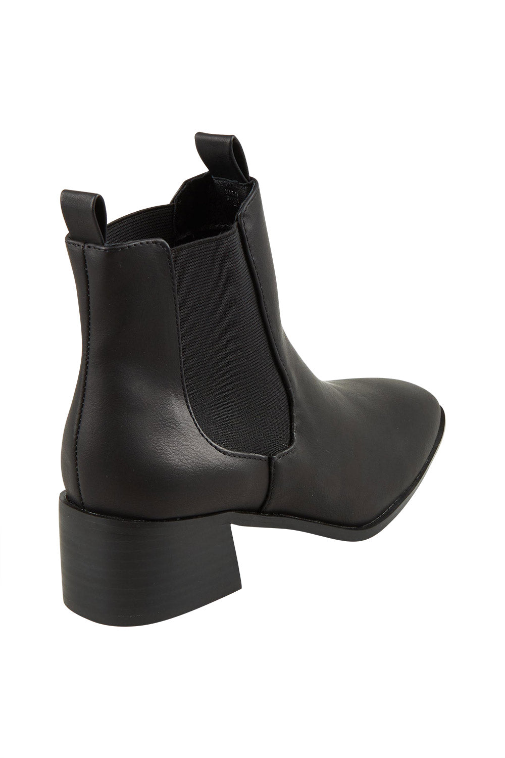 Product shot of the Nas Ii Ankle Boot in colour Black (Black), from the back