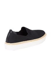 Product shot of the Queen Stretch Flat in colour Black (Black), from the back