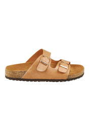 Product shot of the Xylo Slide in colour Biscuit, from the front