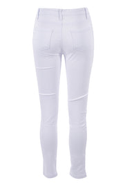 Product shot of the Zoey High Rise Skinny Jean in colour White (White), from the back
