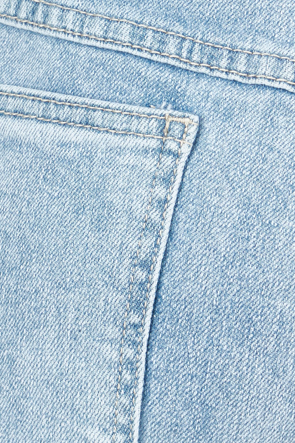 Product shot of the Jane Highin colourWaisted Wide Leg Jean - Lightdenim (Blue), detail