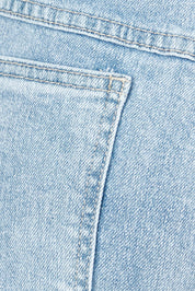 Product shot of the Jane Highin colourWaisted Wide Leg Jean - Lightdenim (Blue), detail