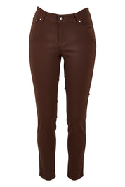 Product shot of the Raven Skinny in colour Chocolate, from the front