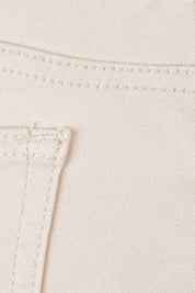 Product shot of the Raven Skinny in colour Cream (White), detail