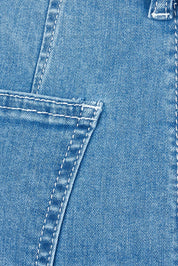 Product shot of the Alexis Highin colourWaisted Skirt - Lightblue (Blue), detail