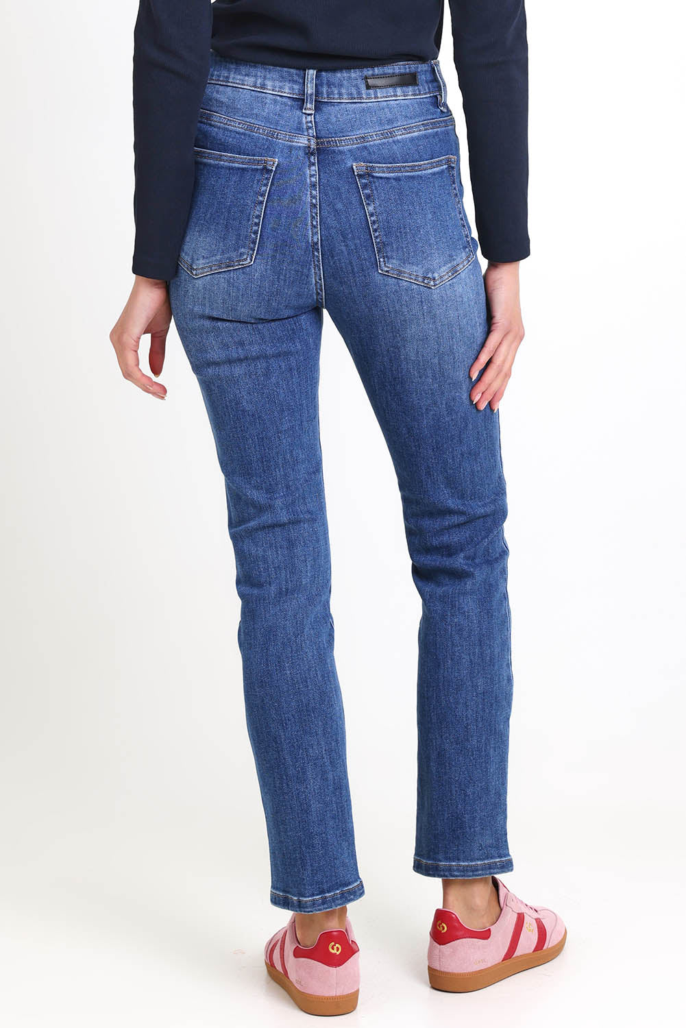 Ava High-Waisted Straight Leg Jean - Middenim