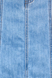 Isla Panelled Denim Midi Skirt - Denim