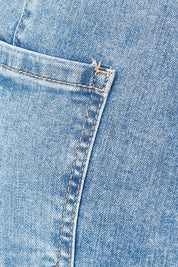 Product shot of the Candice Wide Leg Jean in colour Lightblue (Blue), detail