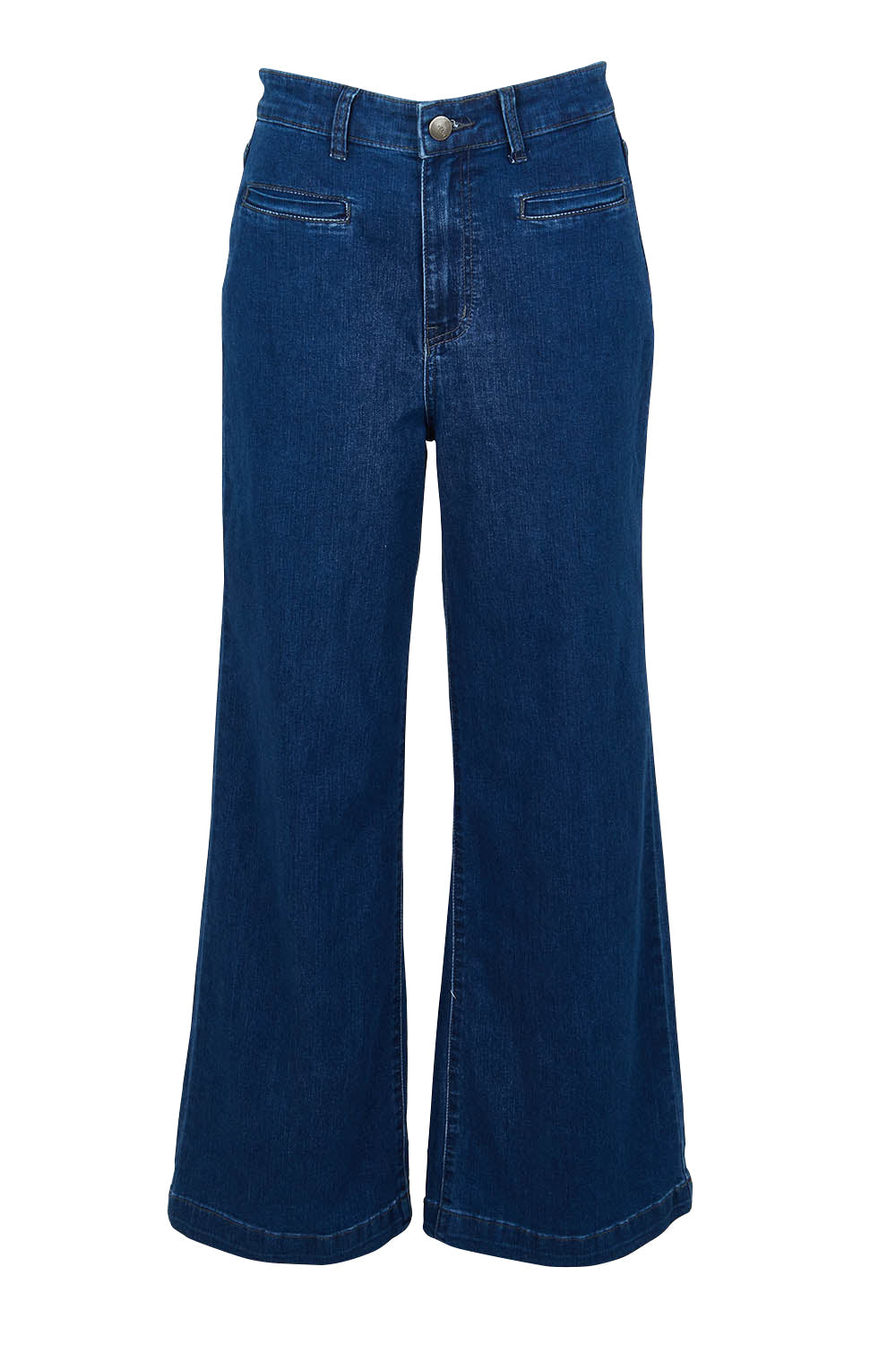 Preloved Hayley High-Waisted Wide Leg Jean - Darkdenim