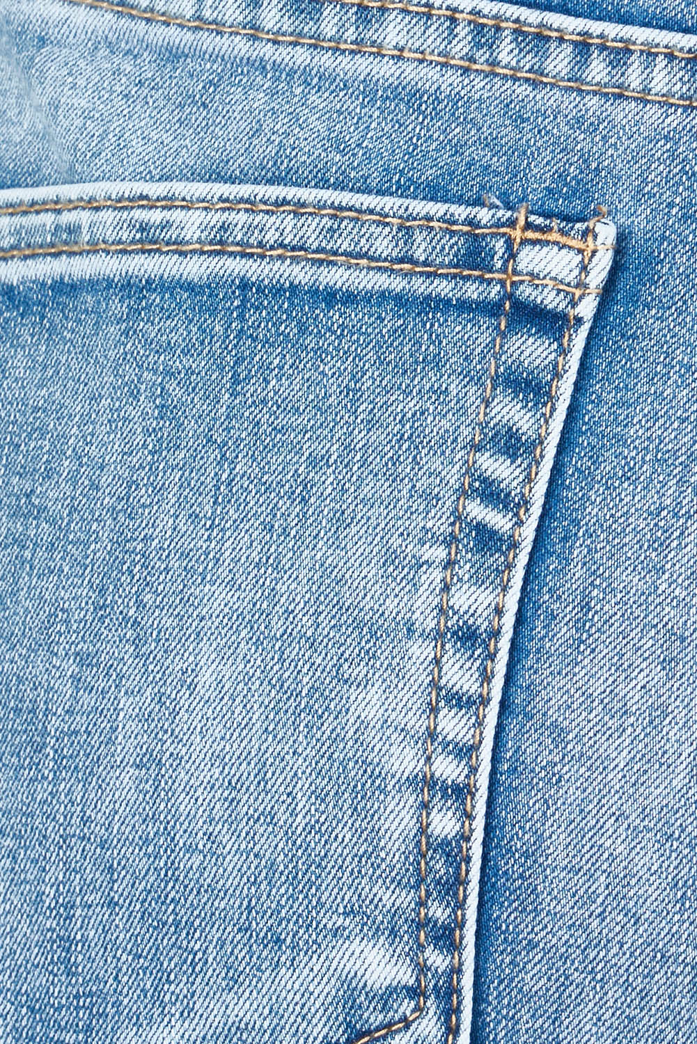 Product shot of the Hayley Highin colourWaisted Wide Leg Jean - Lightdenim (Blue), detail