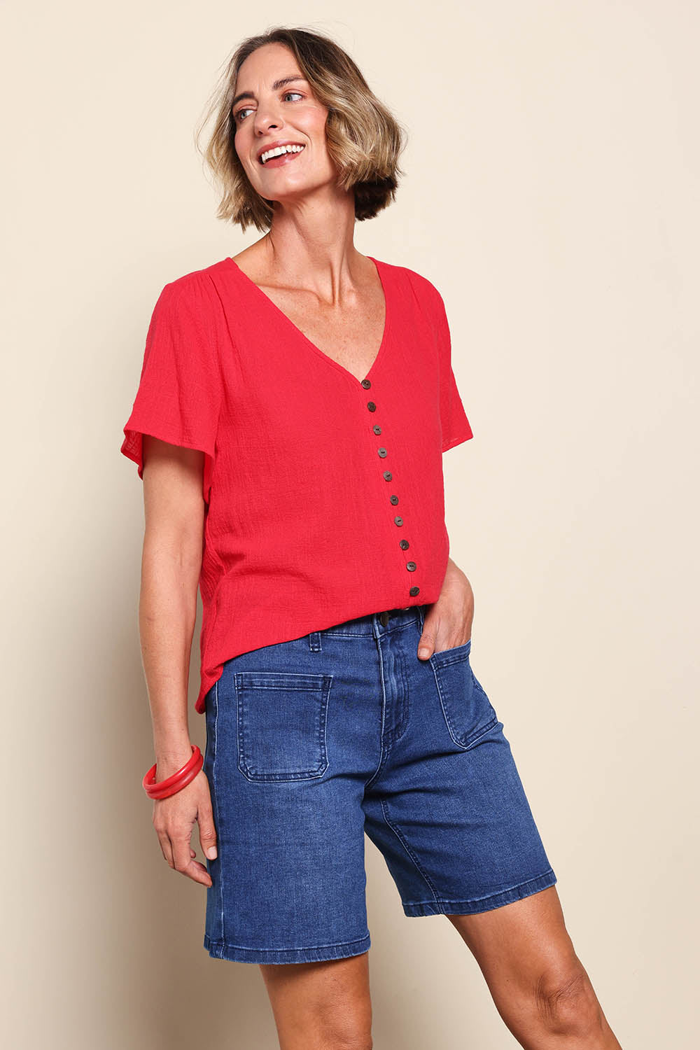 Kate High-Waisted Shorts - Dkdenim