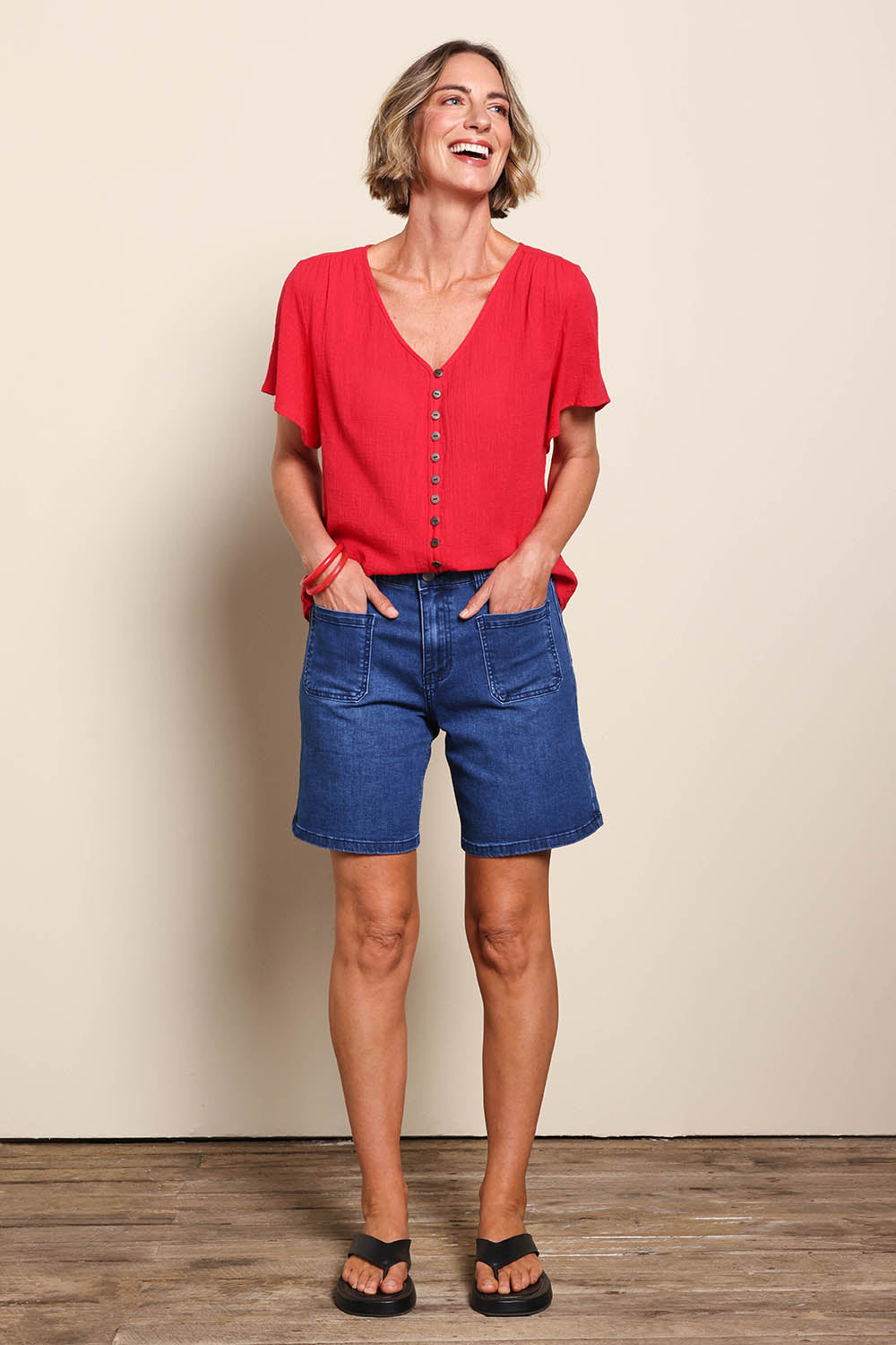 Kate High-Waisted Shorts - Dkdenim