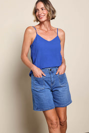 Kate High-Waisted Shorts - Lightdenim