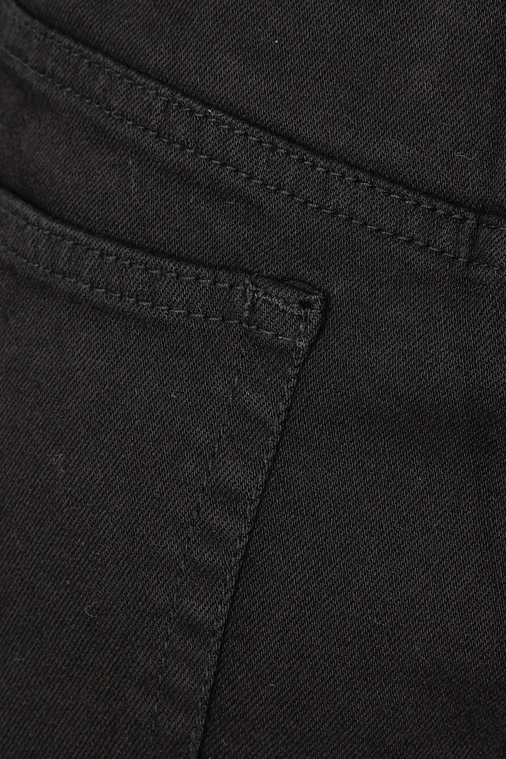 Product shot of the Katie Highin colourWaisted Front Pocket Wide Leg Jean - Black (Black), detail