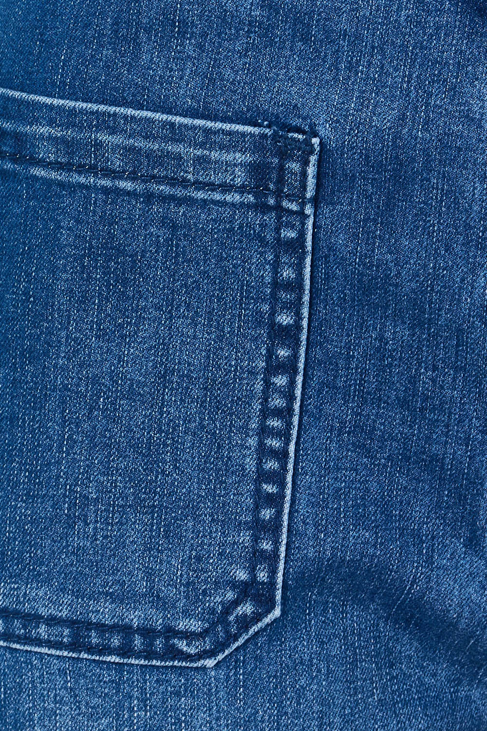 Product shot of the Katie Highin colourWaisted Front Pocket Wide Leg Jean - Darkdenim (Blue), detail