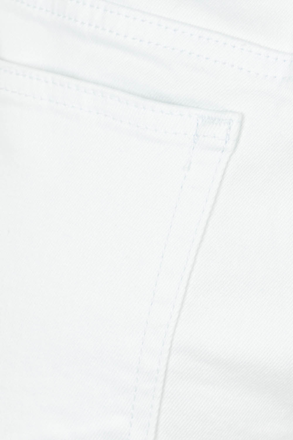 Product shot of the Katie Highin colourWaisted Front Pocket Wide Leg Jean - White (White), detail