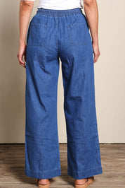 Maya Wide Leg Drawstring Jean - Middenim