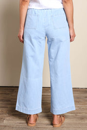 Maya Wide Leg Drawstring Jean - Paledenim