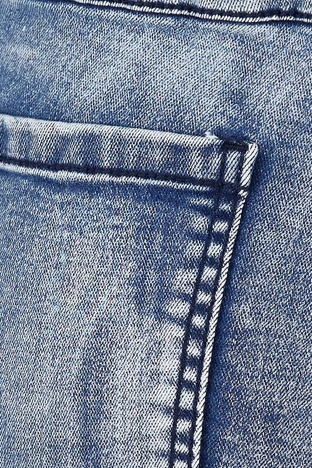 Product shot of the Paige Pull On Jean in colour Lightblue (Blue), detail