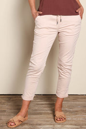 Robin Drawstring Pull On Pant - Beige