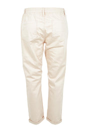 Product shot of the Robin Drawstring Pull On Pant in colour Beige, from the back