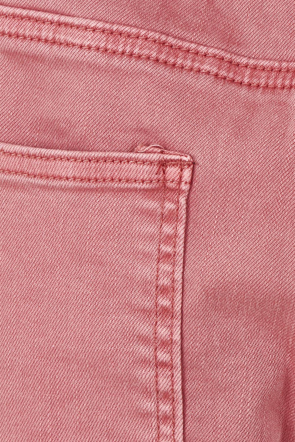 Product shot of the Rubi Pocket Barrel Jean in colour Red (Red), detail