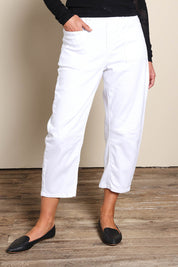 Rubi Pocket Barrel Jean - White