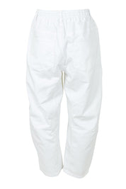 Product shot of the Rubi Pocket Barrel Jean in colour White (White), from the back