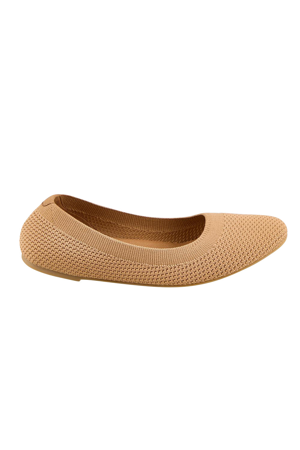 Eva Knit Ballet Flat - Tan