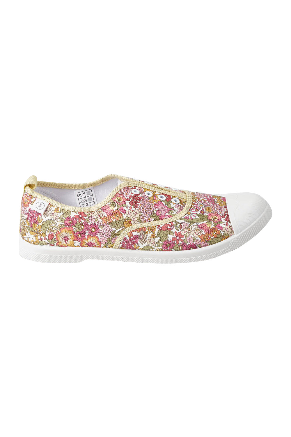 Product shot of the Liberty Euro Canvas Pull On in colour Margaretpi (Pink), from the front