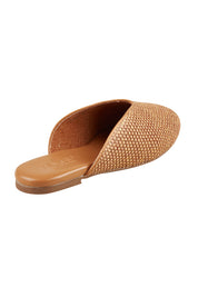 Product shot of the Shana Mule in colour Natural, from the back