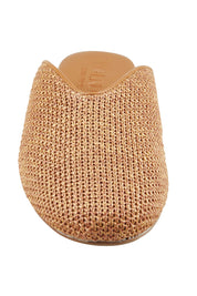 Product shot of the Shana Mule in colour Natural, detail