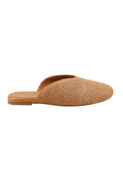 Product shot of the Shana Mule in colour Natural, from the front