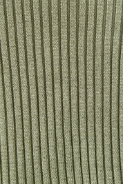 Product shot of the Long Sleeve Open Ribbed Cardigan in colour Armygreen (Green), detail