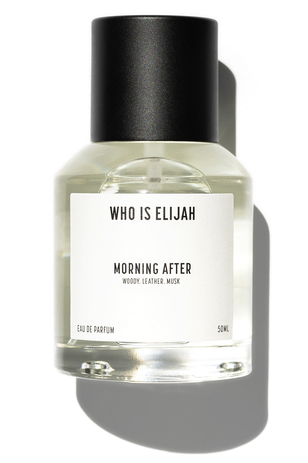 A model wearing the Morning After Eau De Parfum 50ML in colour Morningaft (White), from the front, showing the whole outfit