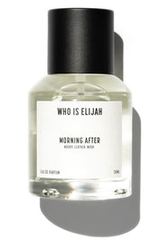 A model wearing the Morning After Eau De Parfum 50ML in colour Morningaft (White), from the front, showing the whole outfit