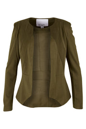 Product shot of the Persuit Jacket in colour Khaki (Green), from the front
