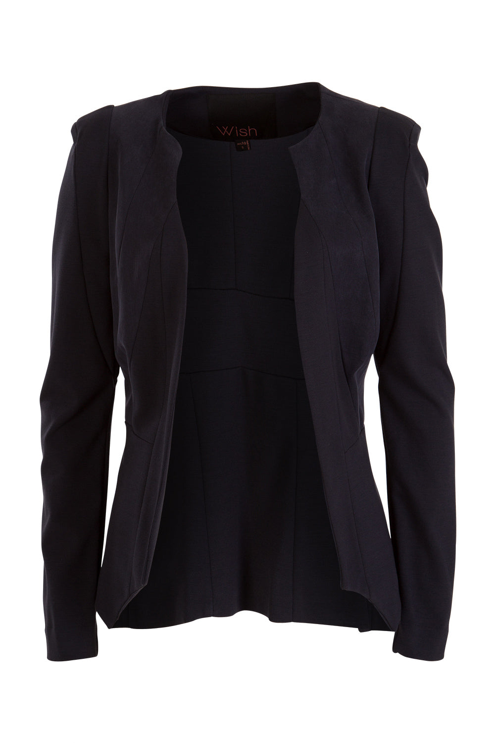 Product shot of the Persuit Jacket in colour Navy (Blue), from the front