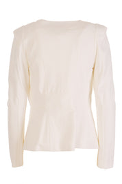 Product shot of the Persuit Jacket in colour White (White), from the back